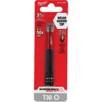 Embout de tournevis Shockwave Impact Duty, Torx, Embout T-30, Prise 1/4", Longueur 3-1/2" Absolute Business Supply