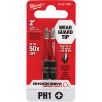 Embout de tournevis Shockwave Impact Duty, Phillips, #1, Prise 1/4" Absolute Business Supply
