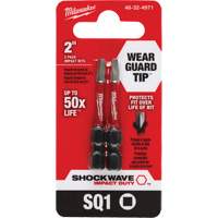 Embout de tournevis Shockwave Impact Duty, Carr&eacute;e, #1, Prise 1/4" Absolute Business Supply