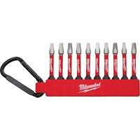 Jeu dembouts pour tournevis &agrave; chocs Shockwave, Carr&eacute;e, #2, Prise 1/4" Absolute Business Supply