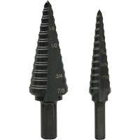 Step Bit Set, 1/8"/3/16" - 1/2"/7/8"  Absolute Business Supply