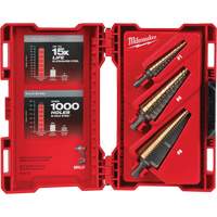 Jeu de forets &eacute;tag&eacute;s, 3 morceaux, Acier rapide au cobalt Absolute Business Supply