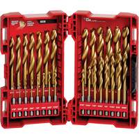 Jeu de forets Shockwave Red Helix, 29 morceaux, Titane Absolute Business Supply
