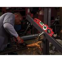 Die Cast Torpedo Level with 360 Degree Locking Vial, 10" L, Aluminum, 3 Vials, Magnetic Absolute Business Supply