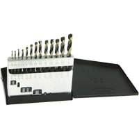 DRILLCO Metric Jobber Length Drill Bit Set, 13 Pieces, High Speed Steel Absolute Business Supply