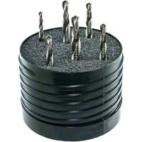 DRILLCO Combined Tap & Drill Set, 6 Pieces, High Speed Steel Absolute Business Supply