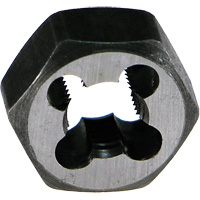 DRILLCO Hexagon Threading Die Nut, 4-40 Thread, High Speed Steel Absolute Business Supply