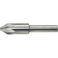 DRILLCO Chatterless Countersink, 3/16", High Speed Steel, 60° Angle, 6 Flutes Absolute Business Supply