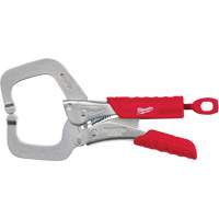 Torque Lock Locking Pliers with Regular Jaws & Grip, 6" Length, C-Clamp Absolute Business Supply