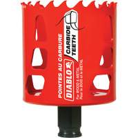 Scie cloche pour bois et m&eacute;tal, 2-1/2", Profondeur de la coupe 2-3/8", Carbure Absolute Business Supply