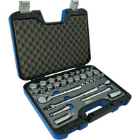 Jeu d'Accessoires pour douilles SAE & m&eacute;triques &agrave; 12 pans, 33 Mcx, Prise de 3/8" Absolute Business Supply