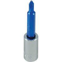 Douille tournevis &agrave; embout bleu, Phillips, #1, Prise 1/4" Absolute Business Supply
