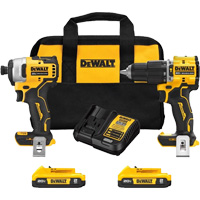 Atomic Cordless & Brushless Two-Tool Combo Kit, Lithium-Ion, 20 V Absolute Business Supply