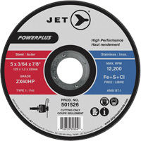 Meule &agrave; tronçonner PowerPlus ZX46HP, 7" x 1/16", Arbre de 7/8", Type 1, 8500 Tr/min Absolute Business Supply