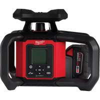 M18 Red Exterior Dual Slope Rotary Laser Level Kit with Receiver & Remote, 4000' (1219.2 m) Absolute Business Supply