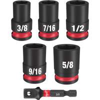 Jeu de douilles SAE &agrave; 6 pans Shockwave Impact Duty, 6 Mcx, Chocs, Prise de 3/8" Absolute Business Supply