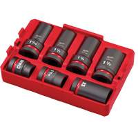 Packout Shockwave Impact Duty Metric & SAE Wheel Service Socket Set, 7 Pieces, 1" Drive Size Absolute Business Supply