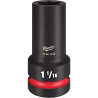 Douille &agrave; paroi extra mince Shockwave Impact Duty, Chocs, 1-1/16", Prise 1", 6 pans, Profond Absolute Business Supply