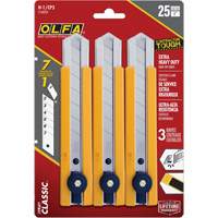 H-1 Classic Extra Heavy-Duty Utility Knife with Rubber Grip Inset, 25 mm Absolute Business Supply