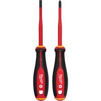 Jeu de tournevis isol&eacute;s &agrave; pointe &eacute;troite, 2 mcx, Magn&eacute;tique Absolute Business Supply