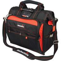 Lighted Technician's Tool Bag, Ballistic Polyester, Black/Red Absolute Business Supply