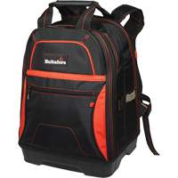 Molded Base Bottom Tool Backpack, Black/Red, Ballistic/Polyester Absolute Business Supply