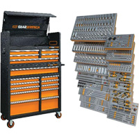 Rangement & jeu d'outils pour m&eacute;canicien, 873 morceaux Absolute Business Supply