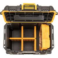 Boîte &agrave; outils compacte et profonde ToughSystem 2.0, 10" x 15-7/20" x 13-4/5", Noir/Jaune Absolute Business Supply