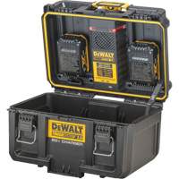 Chargeur 20V &agrave; deux ports ToughSystem 2.0, 14" x 15" x 9", Noir/Jaune Absolute Business Supply