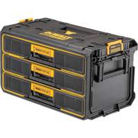 Unit&eacute; &agrave; trois tiroirs ToughSystem 2.0, 21-4/5" x 12-3/10" x 12-3/5", Noir/Jaune Absolute Business Supply