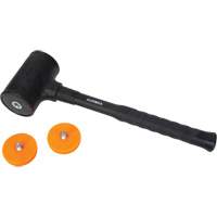 Dead Blow Hammer, 45 oz. Head Weight, Polyurethane Face, Fibreglass Handle, 13" L Absolute Business Supply