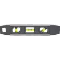 Torpedo Level, 9" L, Aluminum, 3 Vials, Magnetic Absolute Business Supply