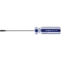 Tournevis &agrave; fente bleu transparent avec bandes , Tige de 1/8", Ronde, Prise en Plastique Absolute Business Supply