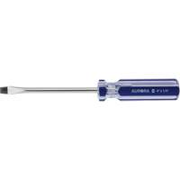 Tournevis &agrave; fente bleu transparent avec bandes, Tige de 1/4", Ronde, Prise en Plastique Absolute Business Supply