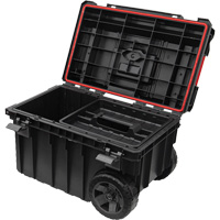Coffre &agrave; outils roulant Arx, 23-4/5" x 16" x 15-3/5", Noir Absolute Business Supply