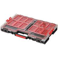 Arx&reg; Large Organizer with Bins, 21" x 15" x 3", Black Absolute Business Supply