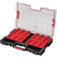 Arx&reg; Large Organizer with Bins, 21" x 15" x 3", Black Absolute Business Supply