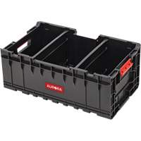 Caisse &agrave; outils avec s&eacute;parateurs Arx, 22-7/10" x 14-1/10" x 9-3/10", Noir Absolute Business Supply