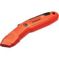Couteau de s&eacute;curit&eacute; autor&eacute;tractable, 1", Acier, Prise en Aluminium Absolute Business Supply