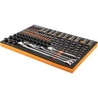 Jeu d'outils pour m&eacute;canicien Bolt Biter dans un plateau de rangement en mousse 97 mcx Absolute Business Supply