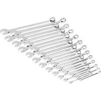 Jeu de cl&eacute;s mixtes m&eacute;triques et longues &agrave; 12 pans dans un plateau de rangement en mousse, Ouverte, 24 morceaux, M&eacute;trique Absolute Business Supply