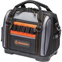 14" Tradesman Closed Top Tool Bag, Polyester, 32 Pockets, Black/Grey Absolute Business Supply