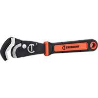 Self-Adjusting Dual Material Pipe Wrench, 1-1/2" Jaw Capacity, 12" Long, Black Oxide Finish, Cushion Handle Absolute Business Supply