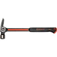 Milled-Face Framing Hammer, 28 oz., Solid Steel Handle, 16" L Absolute Business Supply