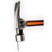 Milled-Face Framing Hammer, 28 oz., Solid Steel Handle, 16" L Absolute Business Supply