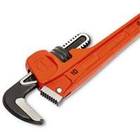 SLIM JAW Pipe Wrench, 1-9/10" Jaw Capacity, 10" Long, Powder Coated Finish, Non-Ergonomic Handle Absolute Business Supply