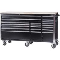 HDRC7220 Armoire mobile de s&eacute;rie HD, 20 tiroirs, 72" la x 24" p x 42-3/10" h, Noir Absolute Business Supply