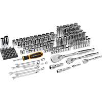 Jeu d'outils manuels pour m&eacute;canicien 90T SAE/MM avec prises 1/4", 3/8” & 1/2" Absolute Business Supply