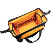 Professional 20" Tool Bag, Nylon, 33 Pockets, Black/Orange Absolute Business Supply