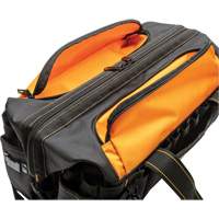Professional 20" Tool Bag, Nylon, 33 Pockets, Black/Orange Absolute Business Supply
